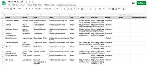 media address database.